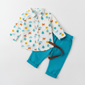 Baby Boy Button-Up Shirt & Pants Set